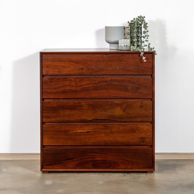 Apartment Tallboy Chest WA Marri or WA Jarrah
