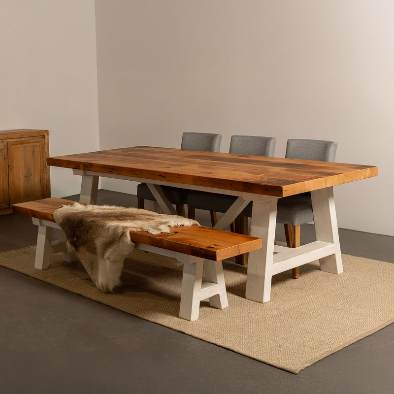 Hampton Dining Table Whitewash Base