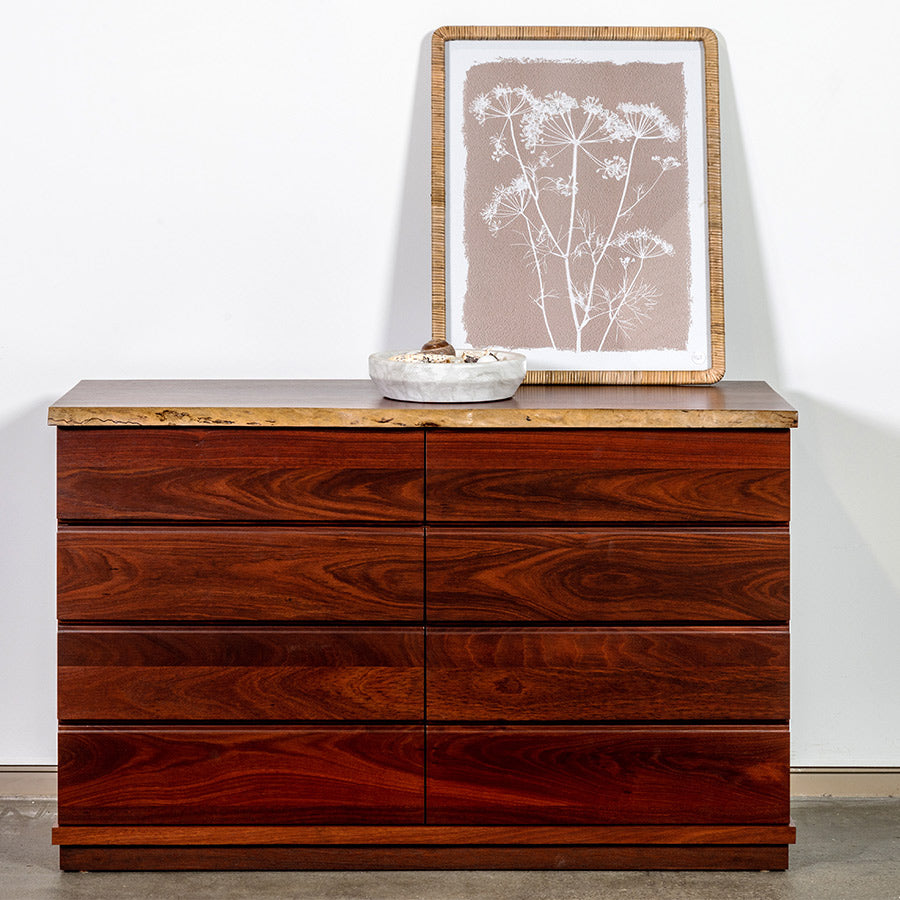 Apartment Marri or Jarrah Timber Eight Drawer Bedroom Chest Perth WA