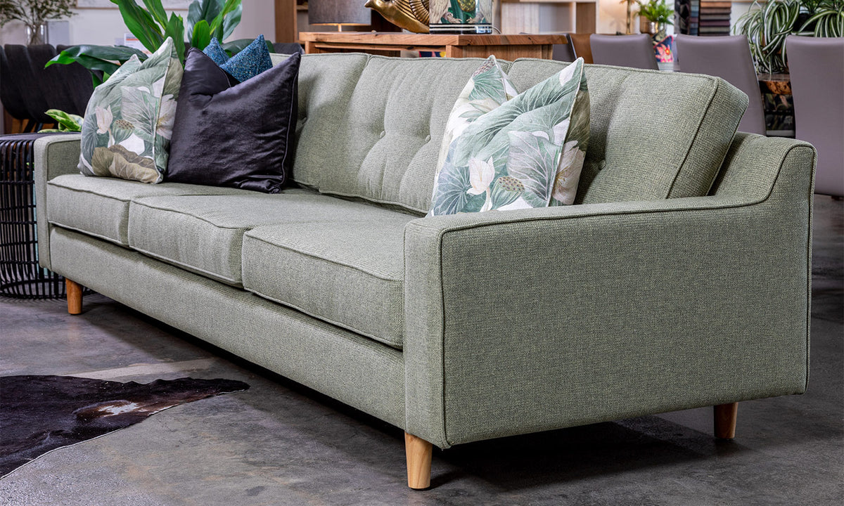 Oslo Four Seater Sofa Lounge Retro Midcentury Inspired WA Made