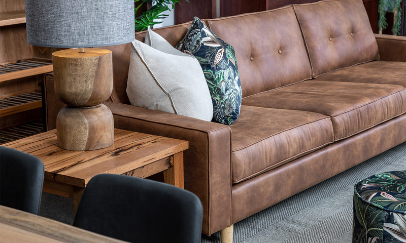 Brown Tan 4 Seater sofa lounge made in WA Perth