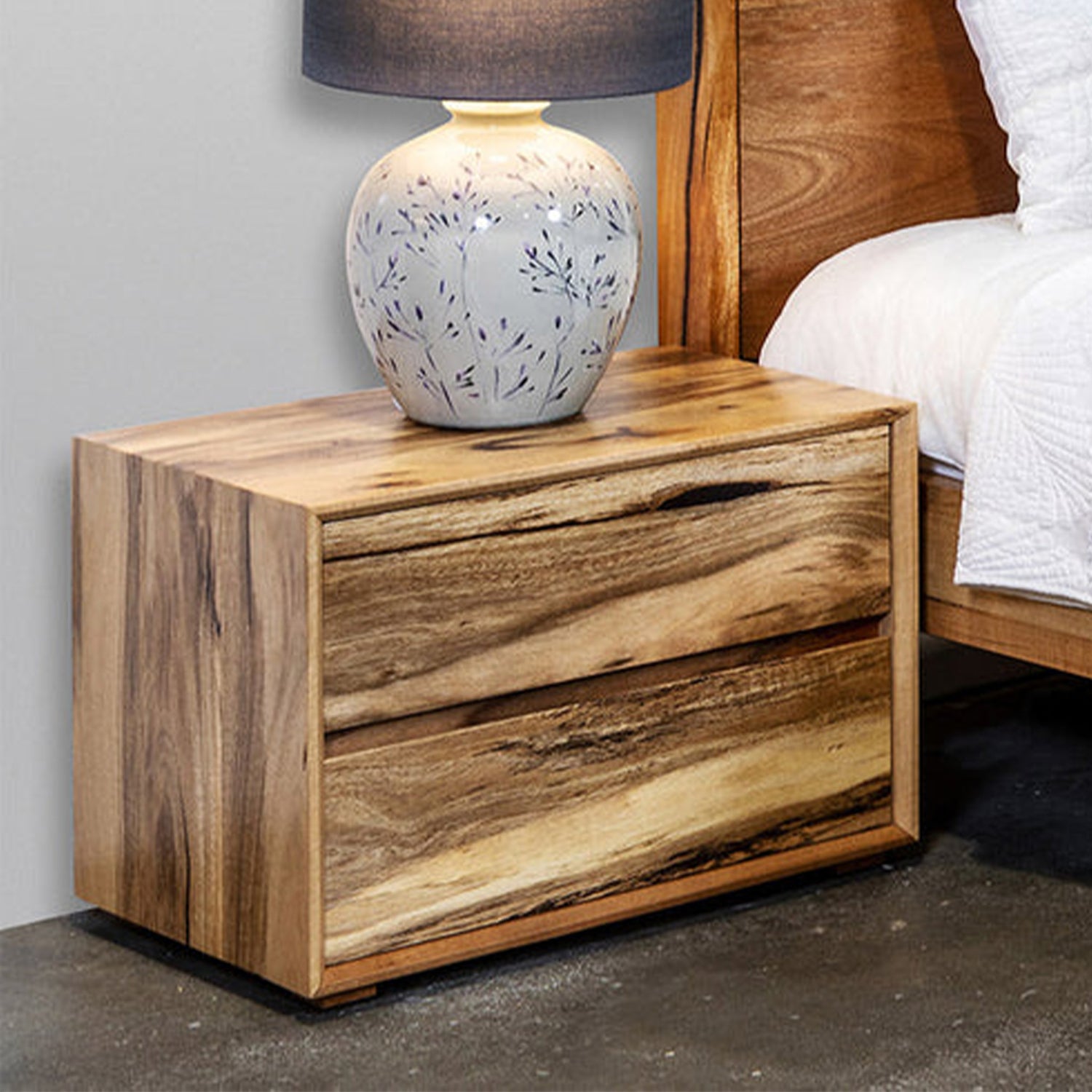 Apartment Two Drawer Bedsides WA Marri or WA Jarrah