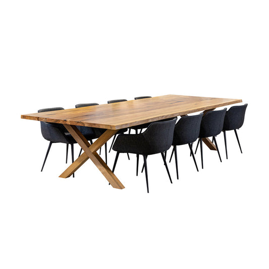 Cross Natural Edge Dining Table