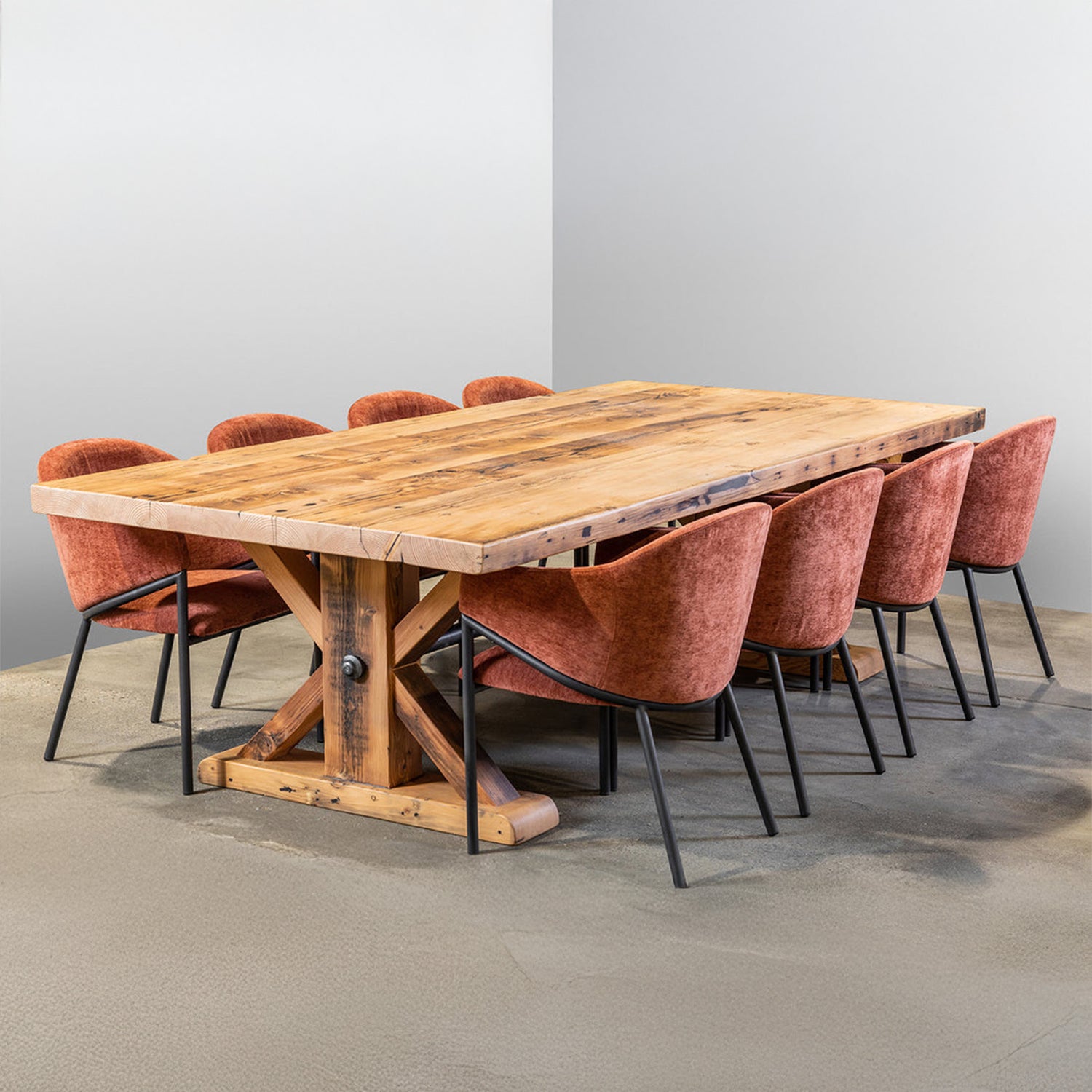 French Industrial Refectory Dining Table