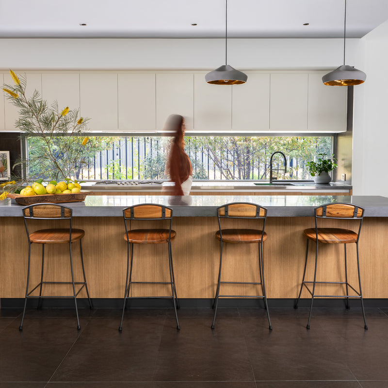 Iron Back Bar Stools
