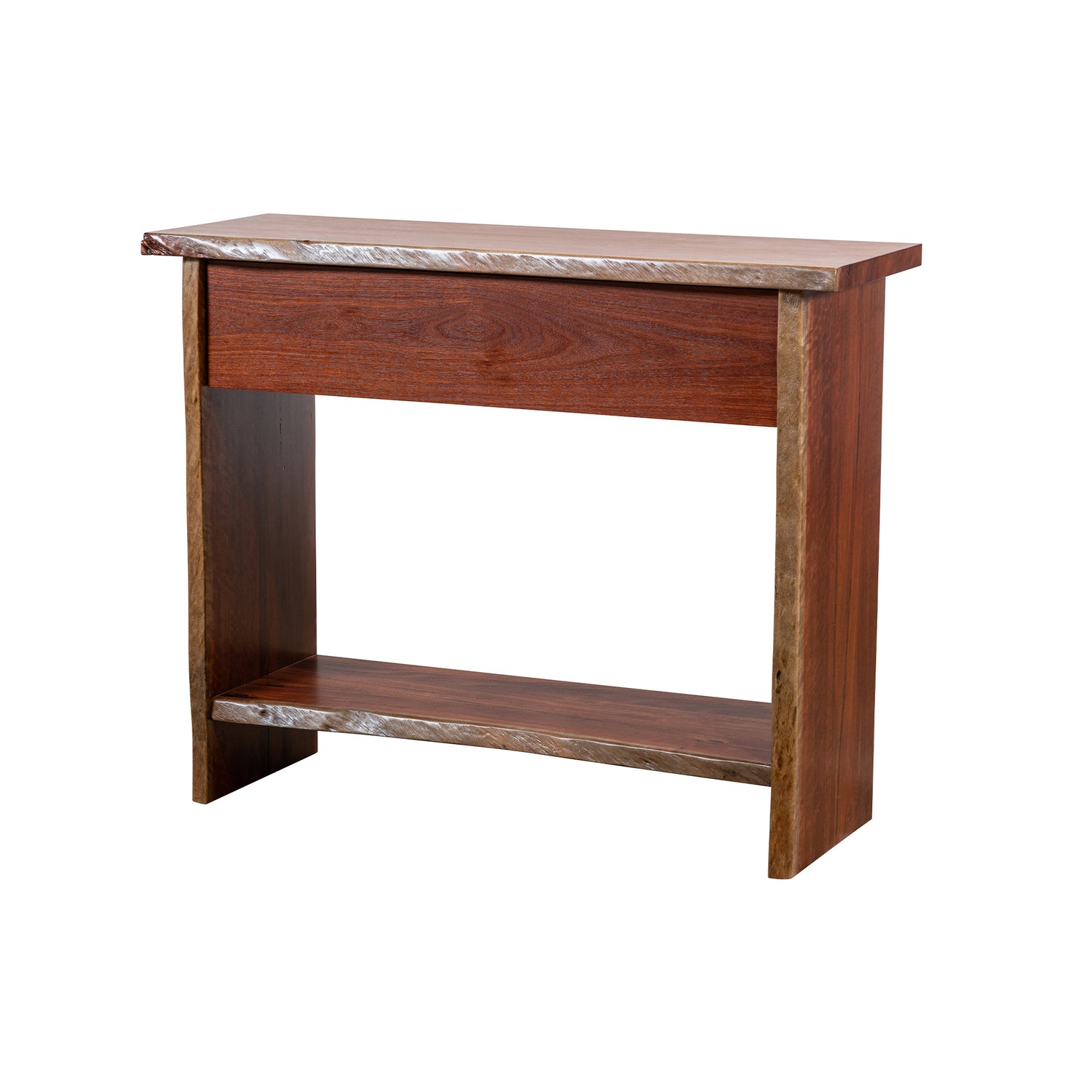 Natural Edge Hall Table - One Drawer