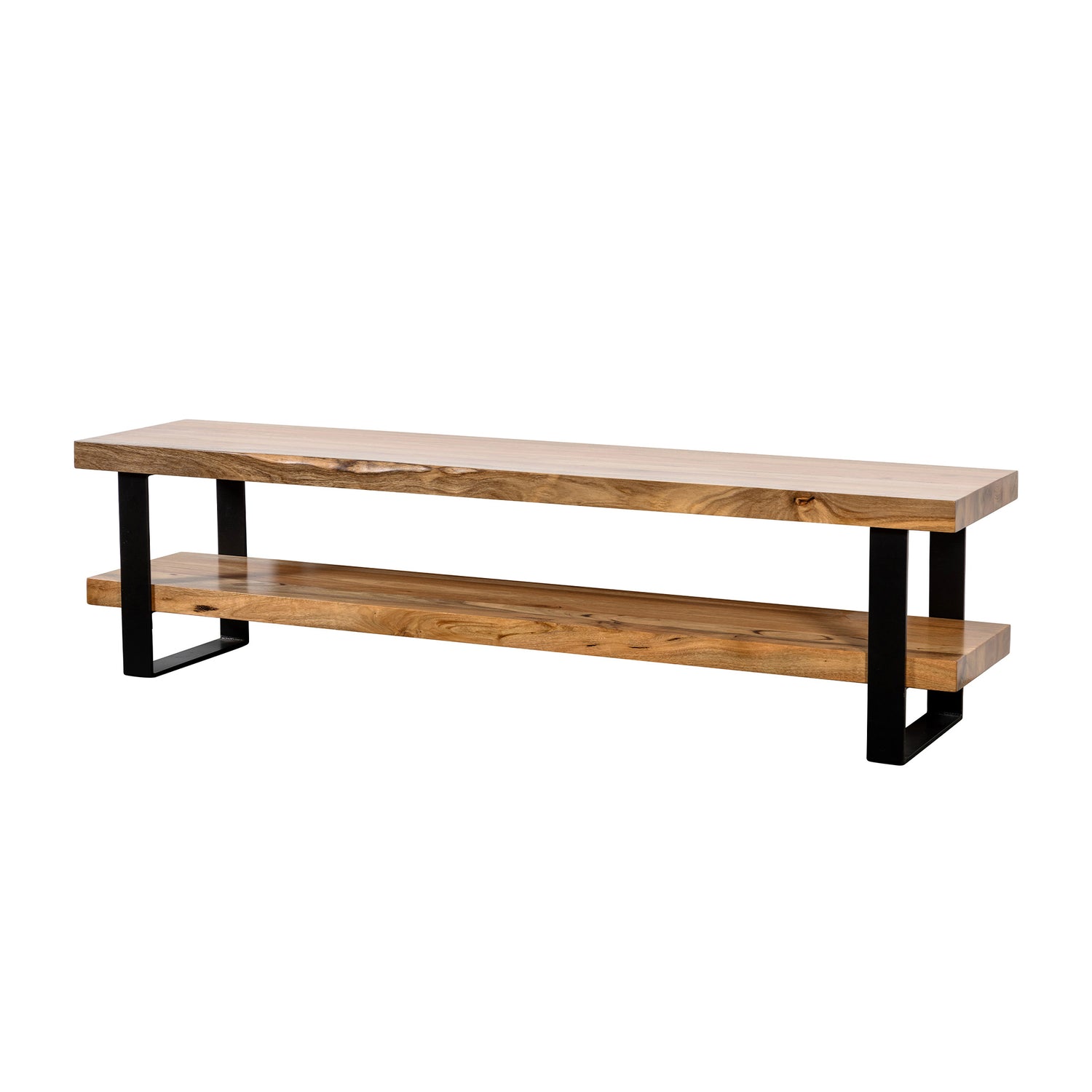 Twin Shelf Open Entertainment Unit