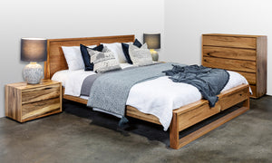 Apartment Solid Marri Timber Wood King Queen bed bedroom suite furniture Perth WA