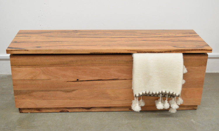 Brighton Solid Marri Timber Wood Blanket Box Bedroom Chest Made in Perth WA