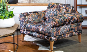 Hampton Armchair - Hamptons style Lounge Room Furniture Chair - Fabric - Perth, WA