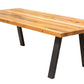 Recycled Australian Messmate Rustic Timber Dining Table metal base Perth, WA