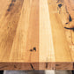 Recycled Australian Messmate Rustic Timber Dining Table metal base Tabletop detail Perth, WA
