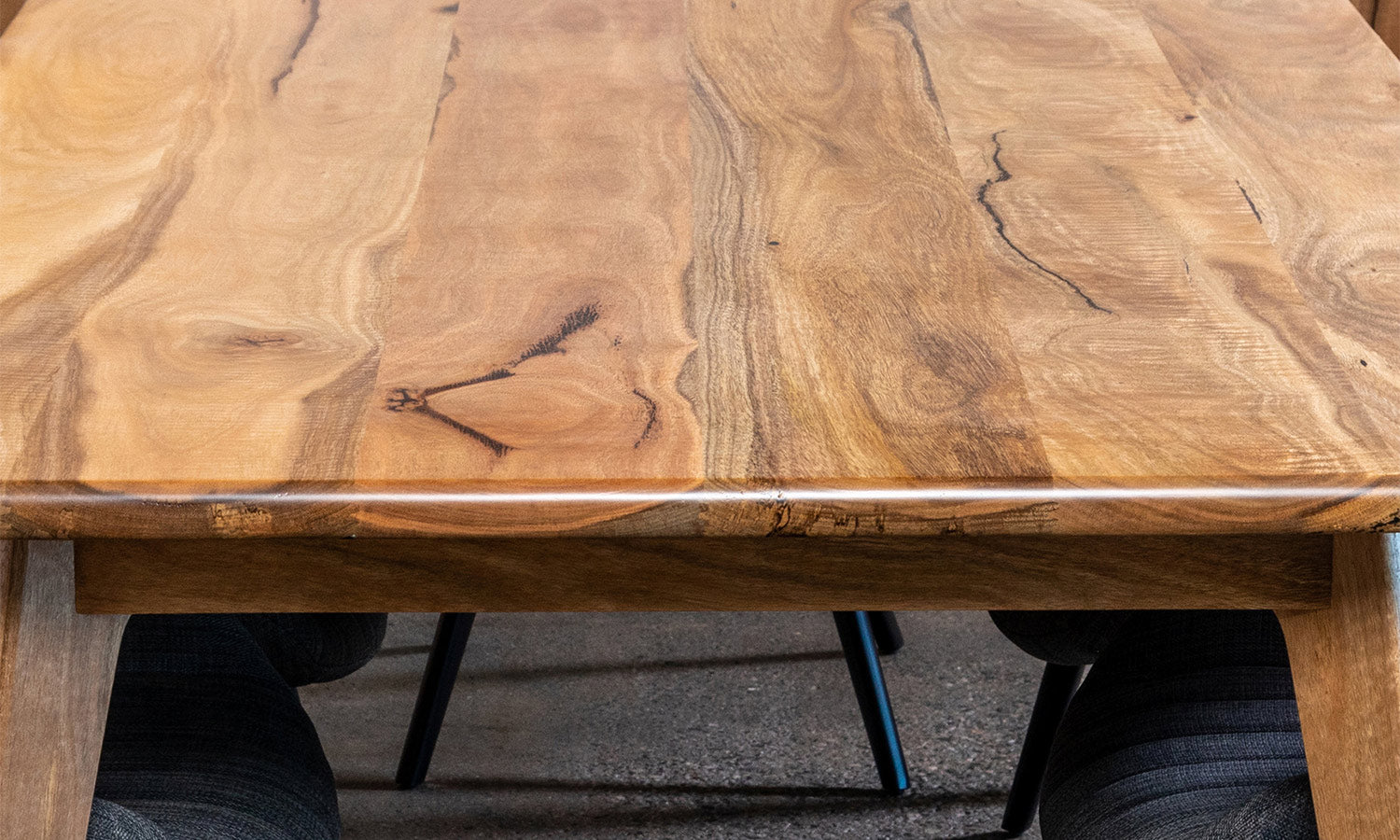 Sienna Marri Timber Solid Wood Dining Table Perth WA Tabletop Closeup