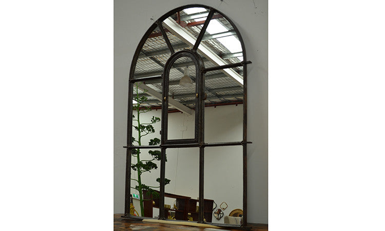Victorian Cast Iron Arch Mirror 1900 x 1250mm
