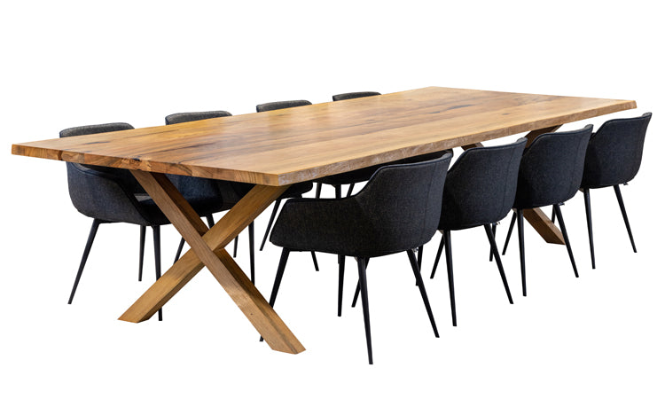Cross Natural Edge Dining Table