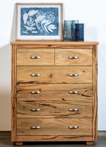Marri and Jarrah Leeuwin 6 Drawer Tallboy WA Made General Store